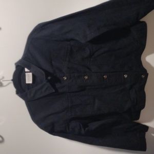 Womens Black denim jacket size 3 CHICOS DESIGNS